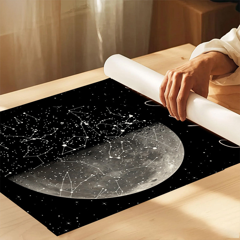 Personalized The Night It All Began Custom Moon Phase & Star Map Poster with Name Gift For Couple
