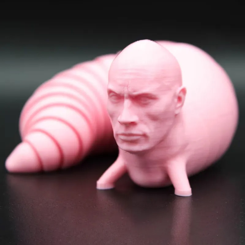Personalized 3D Printed The Rock Fidget Slug Mucsle Man Gift for Friends Gym Rat Gym Lovers