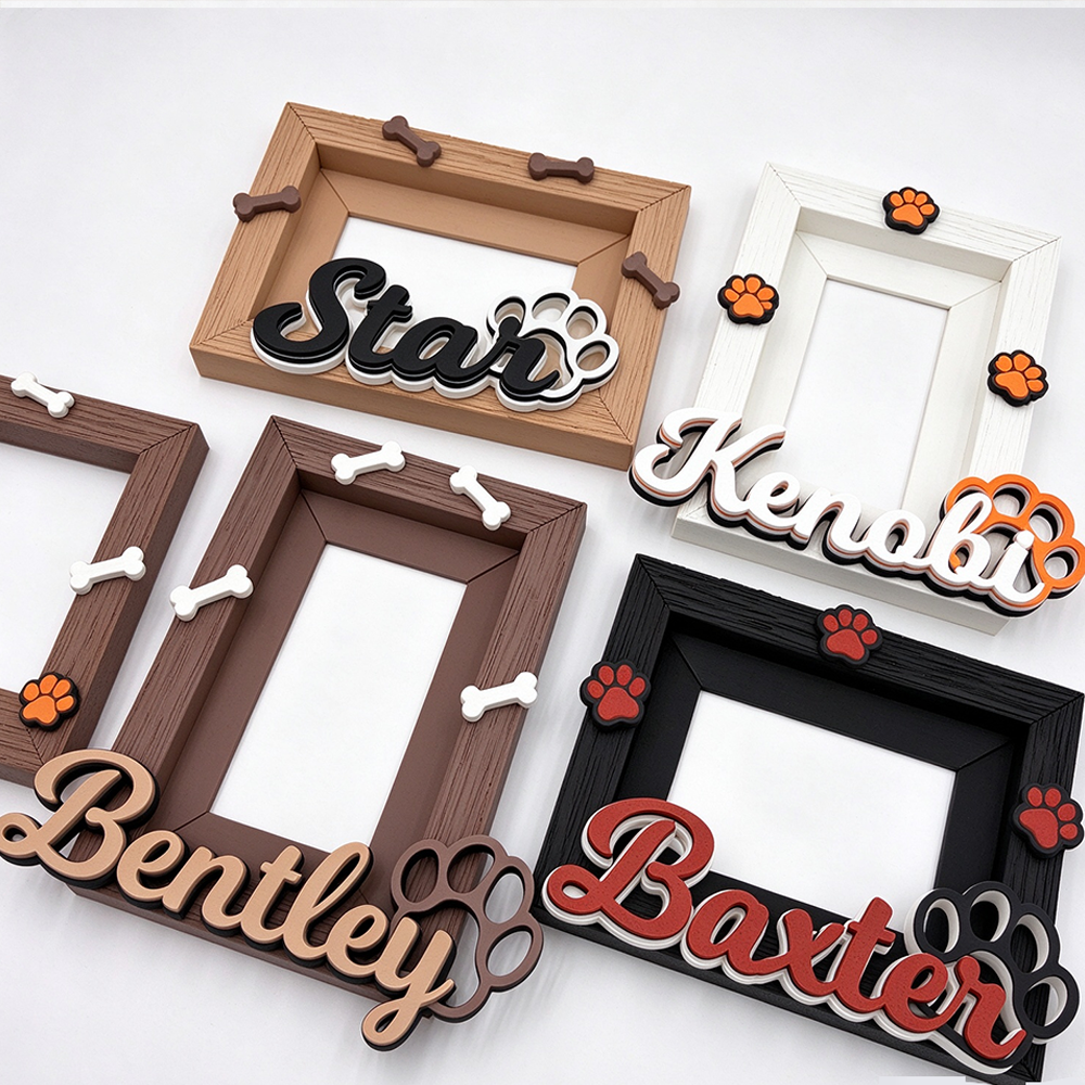 Personalized Dog Wall Photo Frame 4x6 Picture Personalized Home Decor Create Your Own Picture Frame Puppy Photo Dog Mom Gift