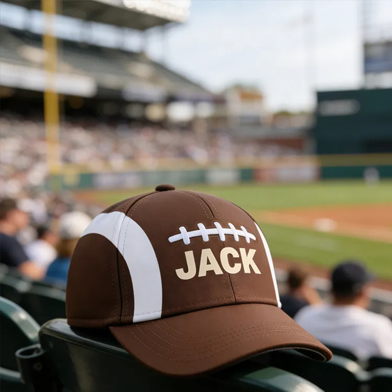 Personalized American Football Cap with Unique Custom Name Design