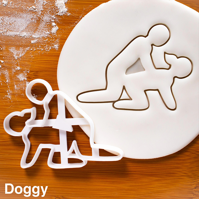 Personalized Funny Sex Position Cookie Cutters Valentine's Day Gift for Couple