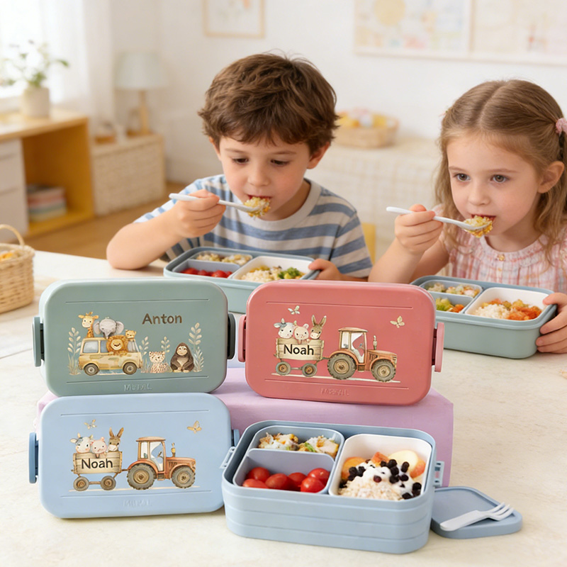 Personalized Mepal Lunchbox Animal World Lunchbox for Girls and Boys gift Personalized Birthday Gift School Enrollment Gift for kids