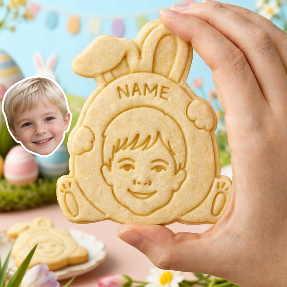 Personalized Face Cookie Easter Cutter from Photo Personalized Gift for Son Kids Gifts Pet Lover Gifts Kids Easter Gifts