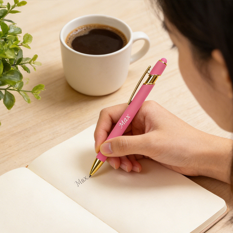 Personalized Rose Gold Pen Engraved pens for Teachers and students work Colleague stocking filler friends and family custom gift