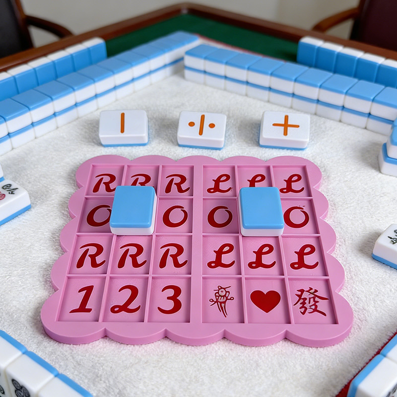 3D Printed Mahjong Practice Board Mahjong Beginner, Mahjong Line Reader for Learning and Scoring