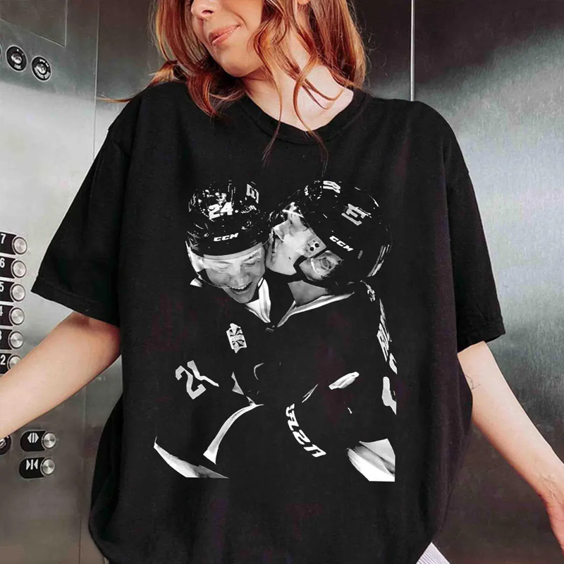 Personalized Hockey Romance Design T-Shirt TV Inspired Shirt Kiss Face Fans Gift