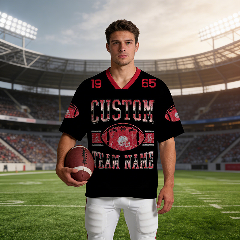 Personalized Football Mesh Jersey New England Football with Custom Team Name and Number