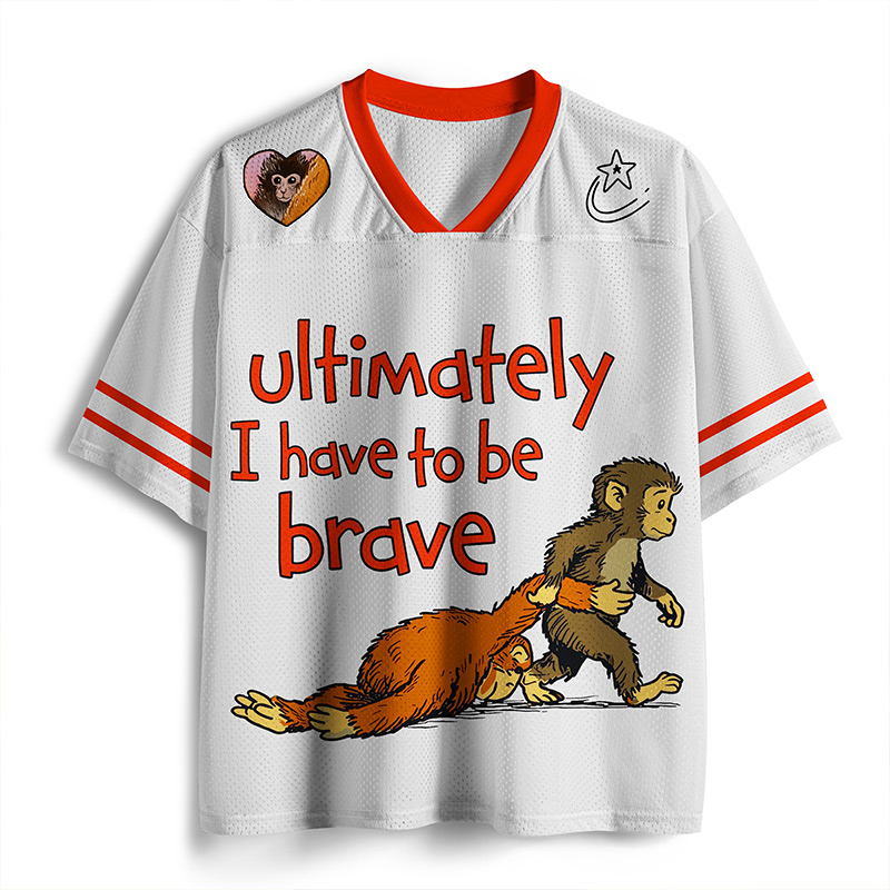 Personalized Punch the Monkey Jersey I Have to Be Brave Custom Name and Number