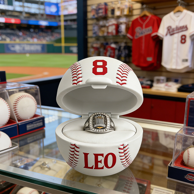 Personalized Baseball Ring Box 3D Printed Baseball Ring Box Championship Ring Box Gift for Him Her