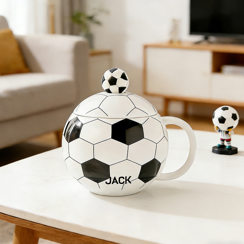 Personalized Soccer Mug Ceramic Coffee Mug Soccer Mug with Custom Name Gift for Soccer Lovers
