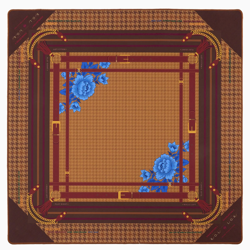 Personalized Palomino Mat in Tube Mahjong Mat Gift for Mahjong Enthusiasts