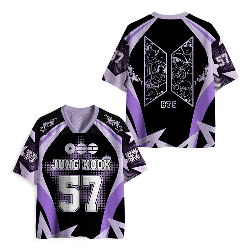 K-Pop Group Mesh Jersey K-Pop Jersey K-Pop Fan Merch Concert Outfit