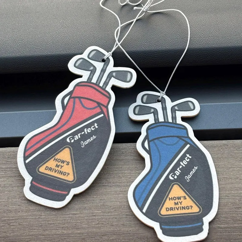 Personalized Golf Air Freshener Novelty Gift for Golfers Car Scent Gift for Golf Lovers