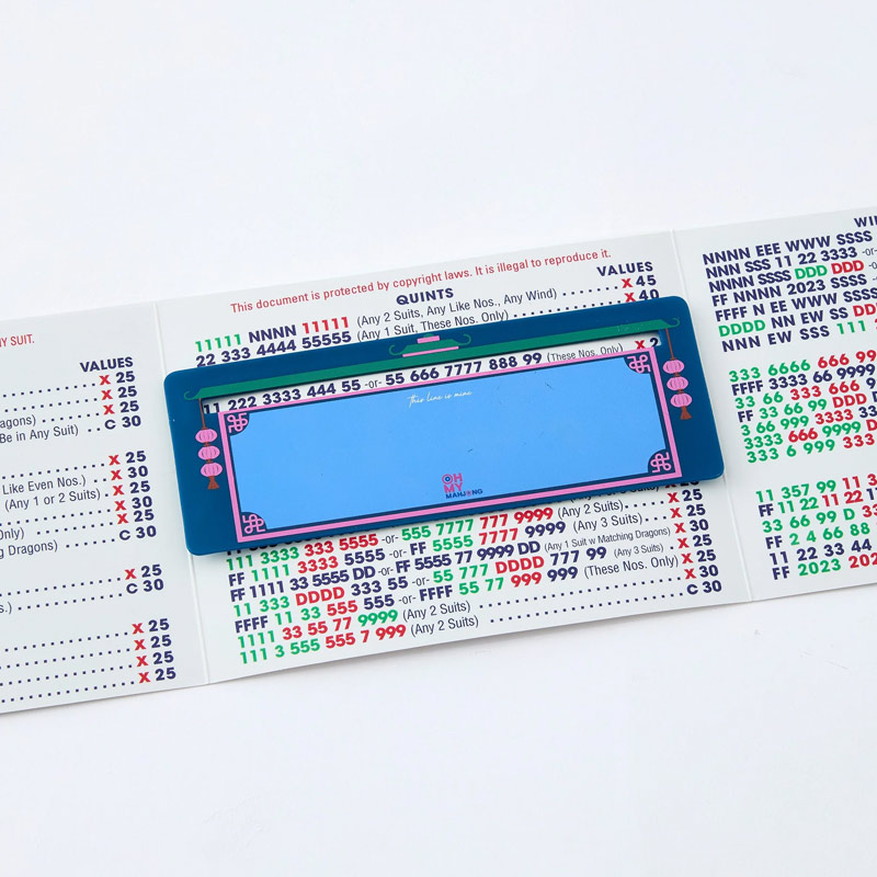 Personalized Mahjong Line Reader Custom Text Mahjong Mahjong Line Finder Gift for Mahjong Lover