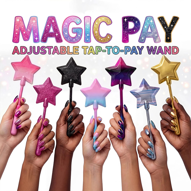 Adjustable Tap-to-Pay Magic Wand – 3D Printed Credit Card Holder for Payments