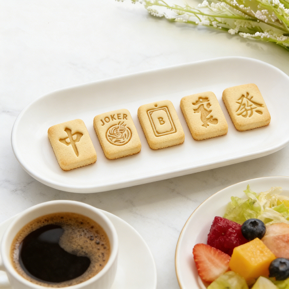 Personalized Mahjong (中發 JOKER B DRAGON) Cookie Cutter for Family Gatherings and Mahjong Lovers