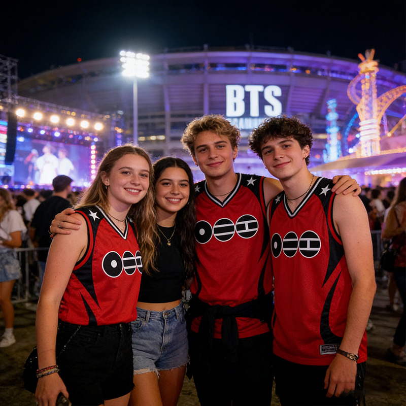 Personalized K-Pop Tank Top Jersey Concert Basketball Tank Top World Jersey Tour For Fans