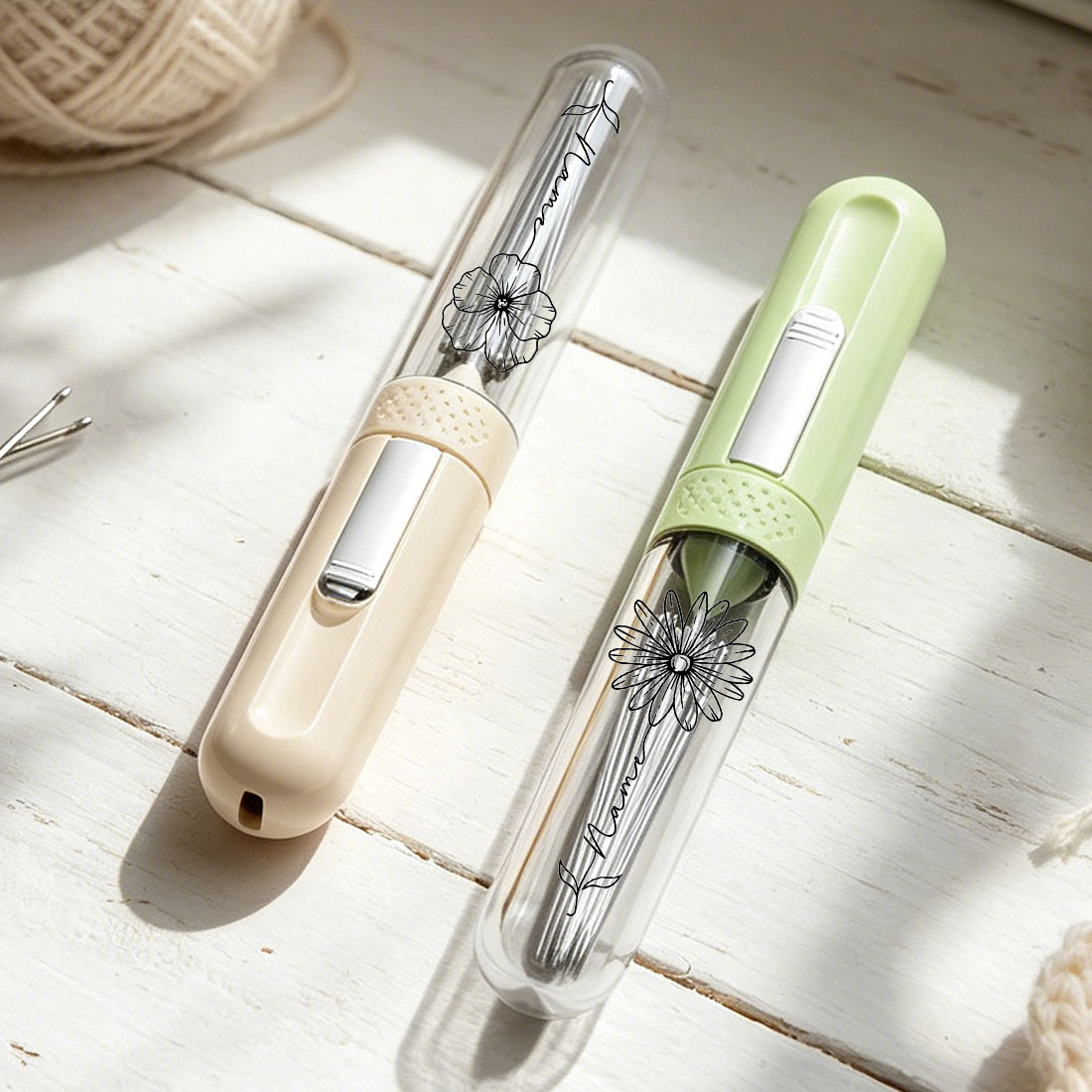 Personalized 2 In 1 Automatic Needle Threading Tool for Hand Stitching Knitting Embroidery and Thread Removal