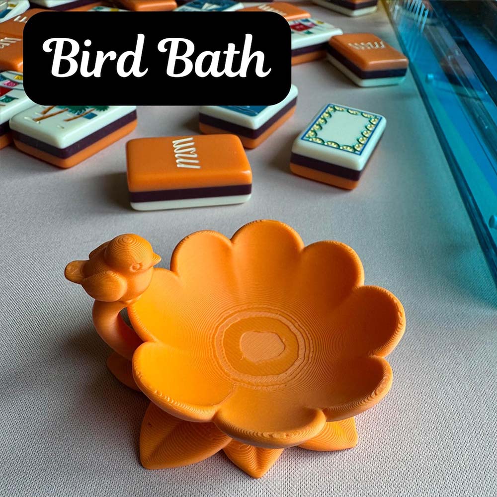 3D Printed Mahjong Trinket Dish Game Night Dice Tray Accessory