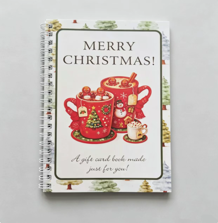Printed Christmas Gift Card Book, Christmas Gift For Teen, Gift For Teenage Boy, Gift For Kids, For Adult Children, Gift Card Photo Album