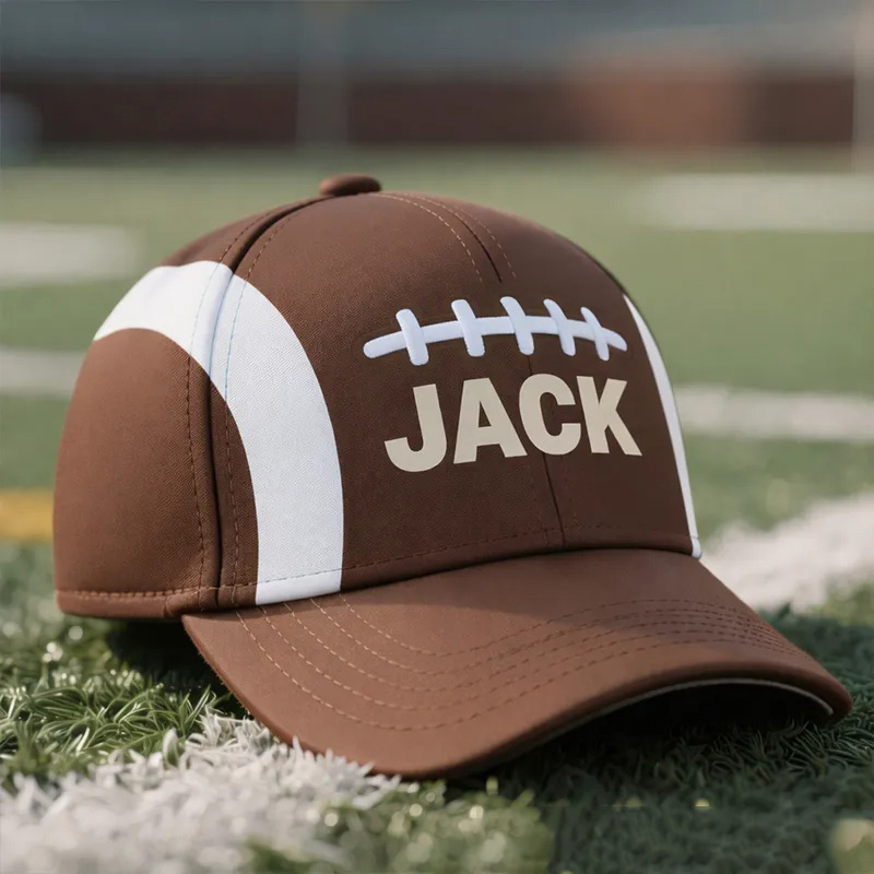 Personalized American Football Cap with Unique Custom Name Design