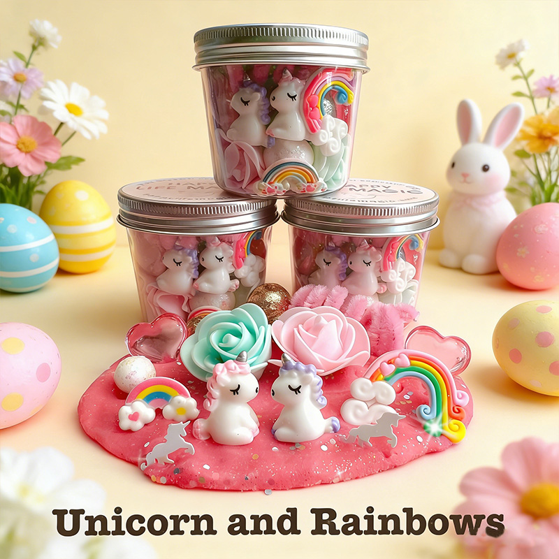 MAGIC Play dough Jars, Play dough kit,Kids Party Favors, Goodie Bags,Birthday Party Favors, Playdoh, Birthday gift for kids, Easter Gifts  for girls and boys 