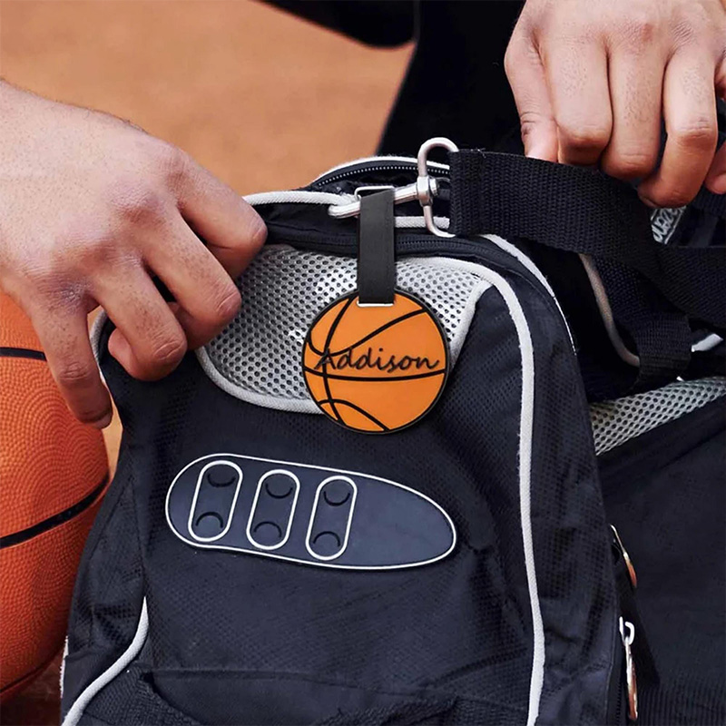 Personalized 3D Printed Softball Basketball Sports Luggage Bag Tag with Name 