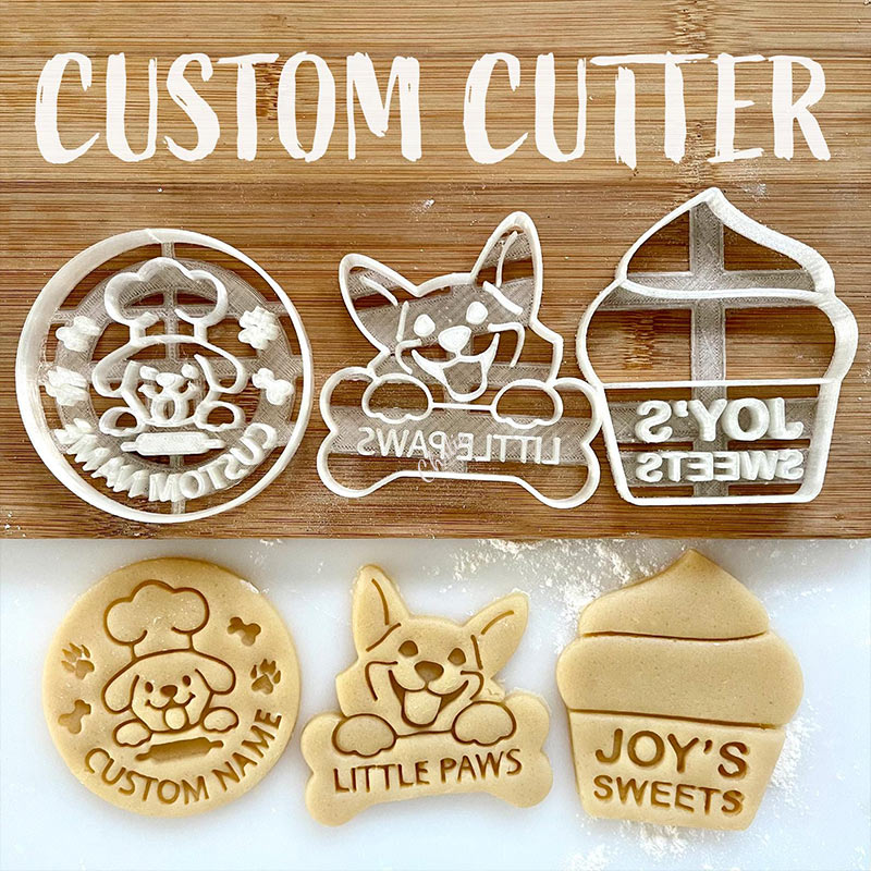 Personalized Cookie Cutter Logo Custom Stamp Design Baking Lover Gifts