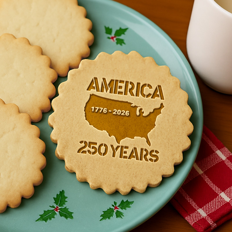 Personalized Cookie Cutter 250 Years America Anniversary 250th Independence Cookie Stamp Baking Lover Gifts