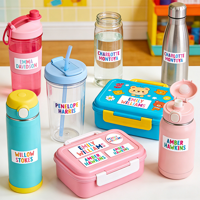 Personalized Waterproof Daycare Labels Dishwasher Safe Stickers  Name Stickers  School Supply  Name Labels Customized Labels Daycare Labels