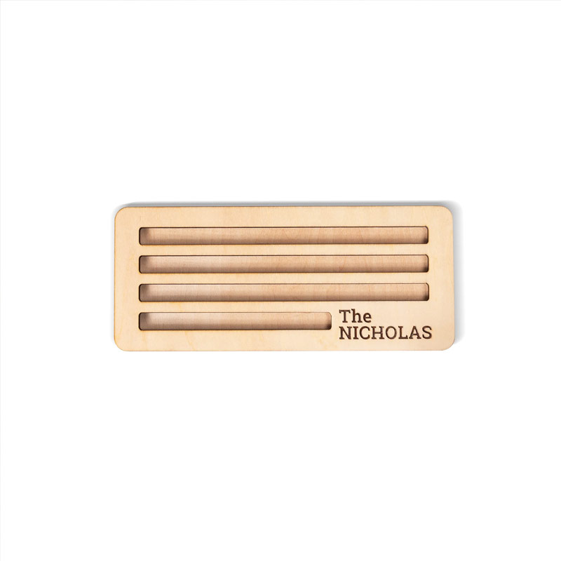 Personalized Wooden Mexican Train Domino Hub & Holder Engraved Basswood Set 11 or 15 Holder Gift for Family