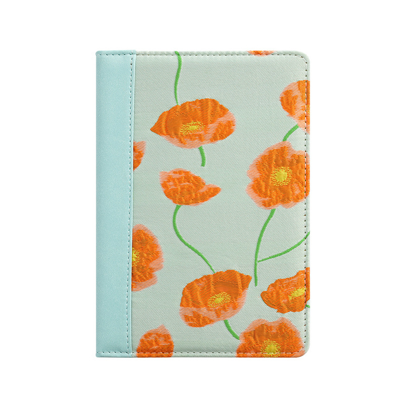 Personalized Fabric Notebook with Dot Matrix Inner Core Custom Name Gift for Her
