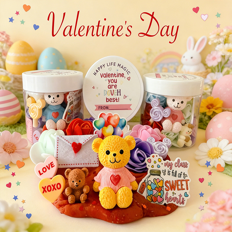 MAGIC Play dough Jars, Play dough kit,Kids Party Favors, Goodie Bags,Birthday Party Favors, Playdoh, Birthday gift for kids, Easter Gifts  for girls and boys 