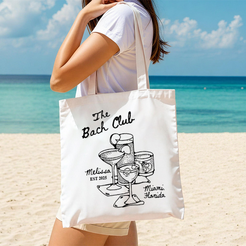 Personalized The Bach Club Cocktail Tote Bag Bridesmaid Tote Bachelorette Party Gift for Bride