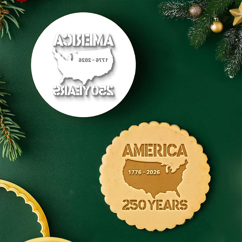 Personalized Cookie Cutter 250 Years America Anniversary 250th Independence Cookie Stamp Baking Lover Gifts