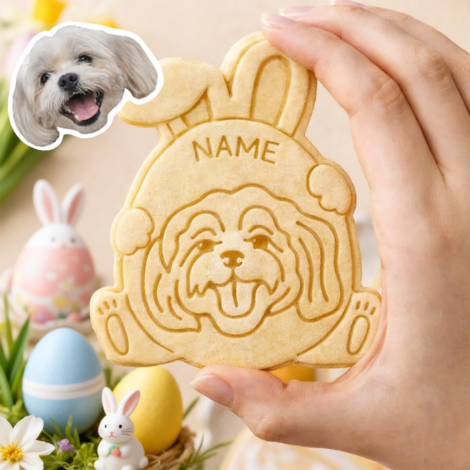 Personalized Face Cookie Easter Cutter from Photo Personalized Gift for Son Kids Gifts Pet Lover Gifts Kids Easter Gifts
