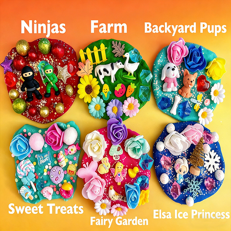 MAGIC Play dough Jars, Play dough kit,Kids Party Favors, Goodie Bags,Birthday Party Favors, Playdoh, Birthday gift for kids, Easter Gifts  for girls and boys 