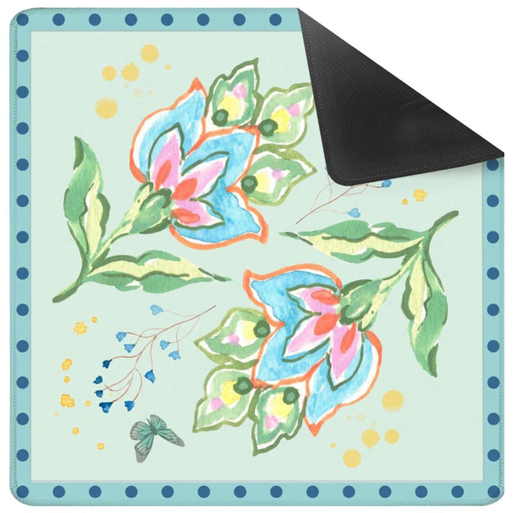 Summer Whimsy Floral Watercolor Mahjong Mat