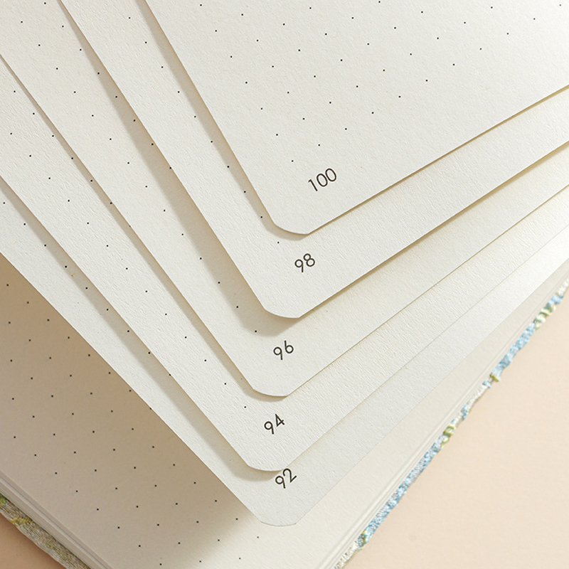 Personalized Fabric Notebook with Dot Matrix Inner Core Custom Name Gift for Her