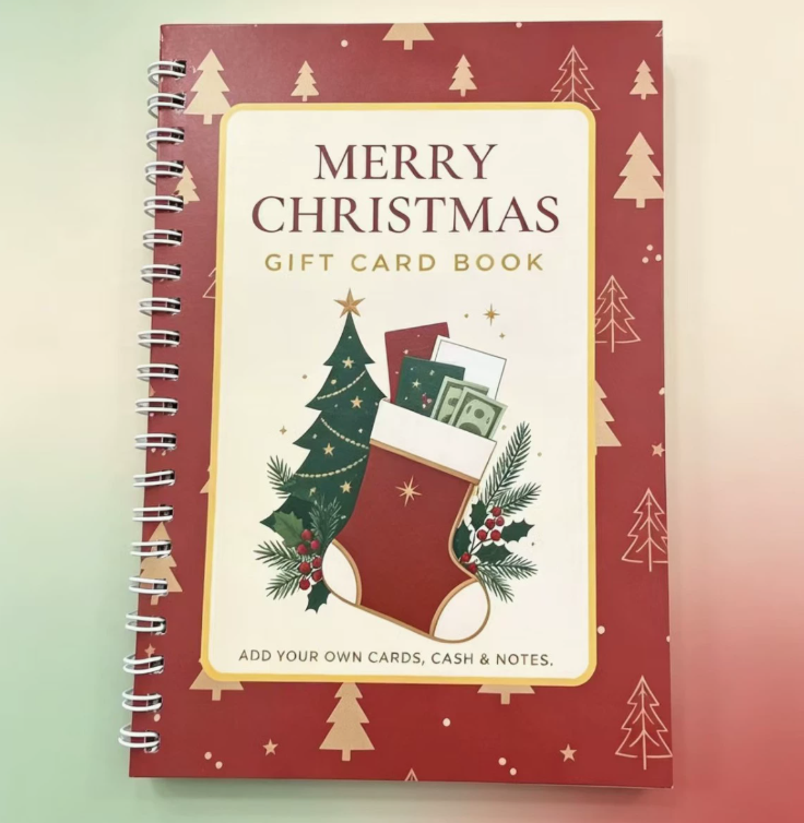 Printed Christmas Gift Card Book, Christmas Gift For Teen, Gift For Teenage Boy, Gift For Kids, For Adult Children, Gift Card Photo Album