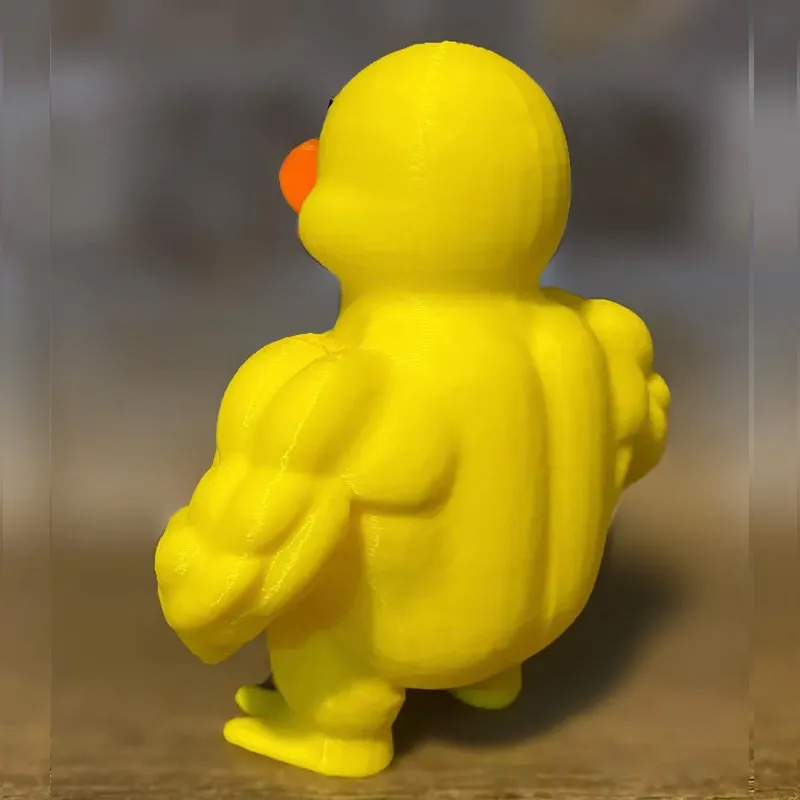 Personalized 3D Printed Muscle Body Builder Duck Desk Decor Birthday Hilarious Fitness Gift for Friends Gym Rat Gym Lovers