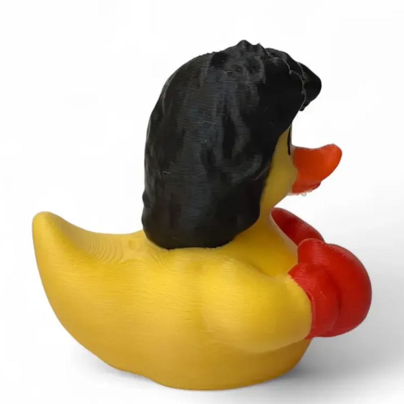 Personalized 3D Printed Boxing Duck with Red Gloves Desk Decor Birthday Hilarious Fitness Gift for Friends Gym Rat Gym Lovers