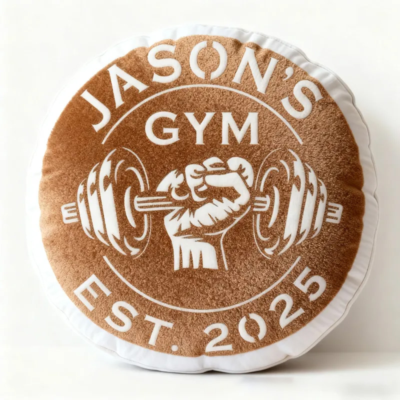 Personalized Dumbbell Gym Name Pillow Graphic 3D Print Gift Ideas Exercise Themed Christmas Weightlifting Workout Pillow Comfortable Christmas Decor for Gym Lovers