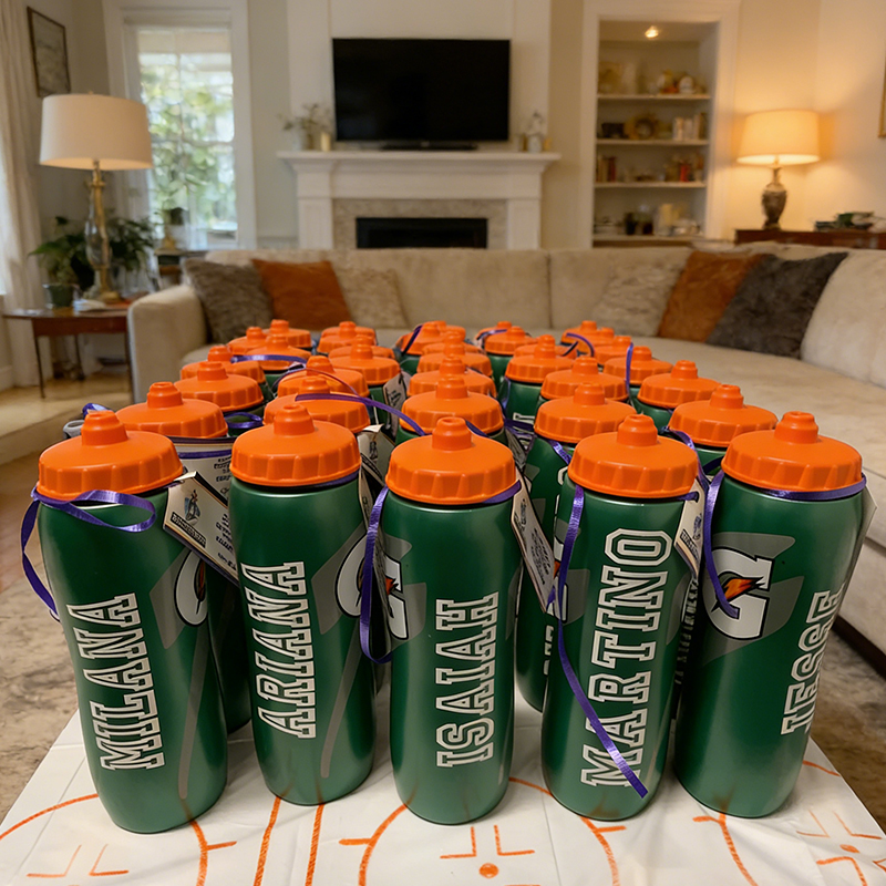 Personalized Custom Gatorade Bottle with Name Team Gift Birthday Party Favor Basketball Football Baseball Soccer Volleyball Lacrosse Hockey