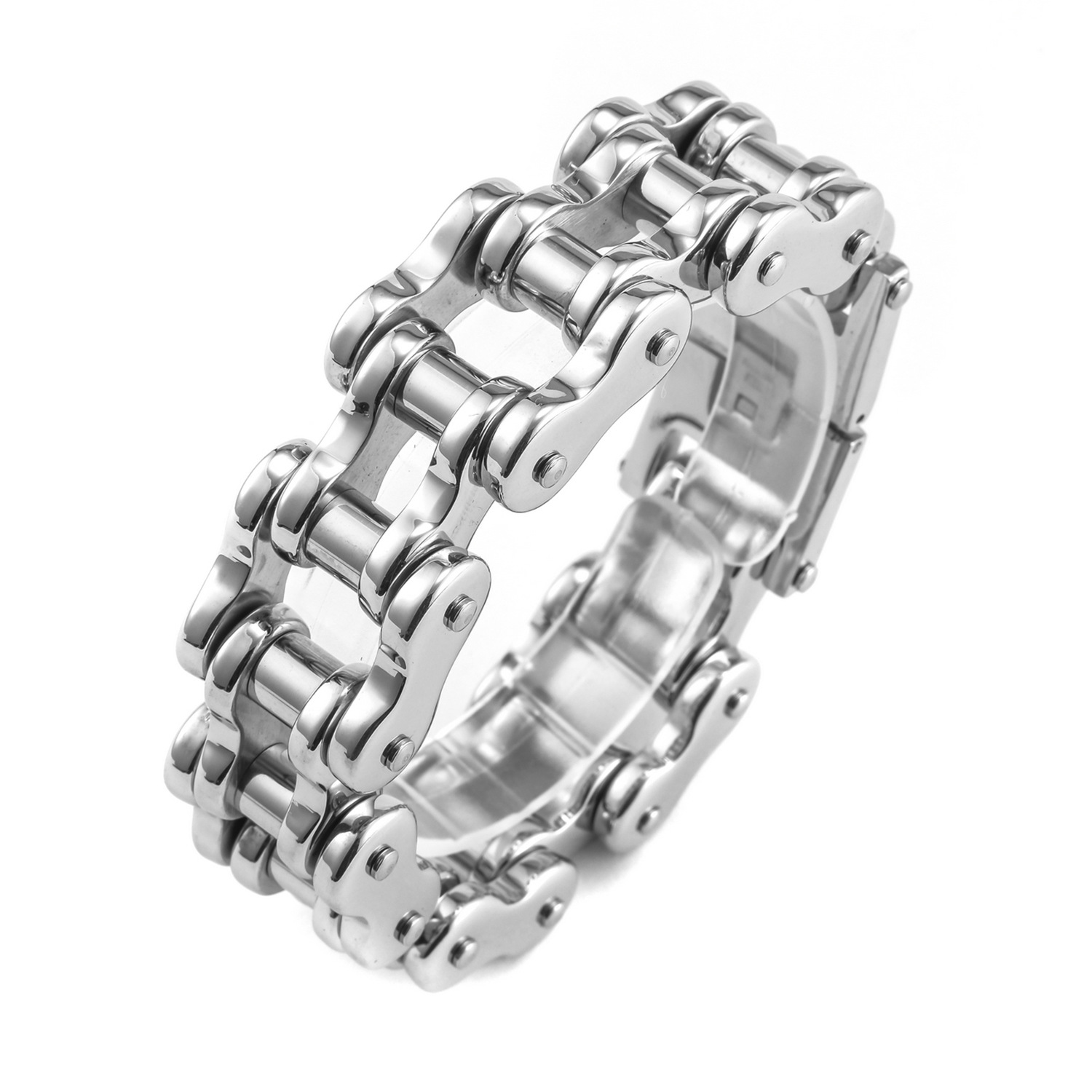 Vintage Men Stainless Steel Motorcycle Chain Bracelet Punk Hip Hop Biker Bike Link Wrist Bangle Jewelry 5 Colors Available