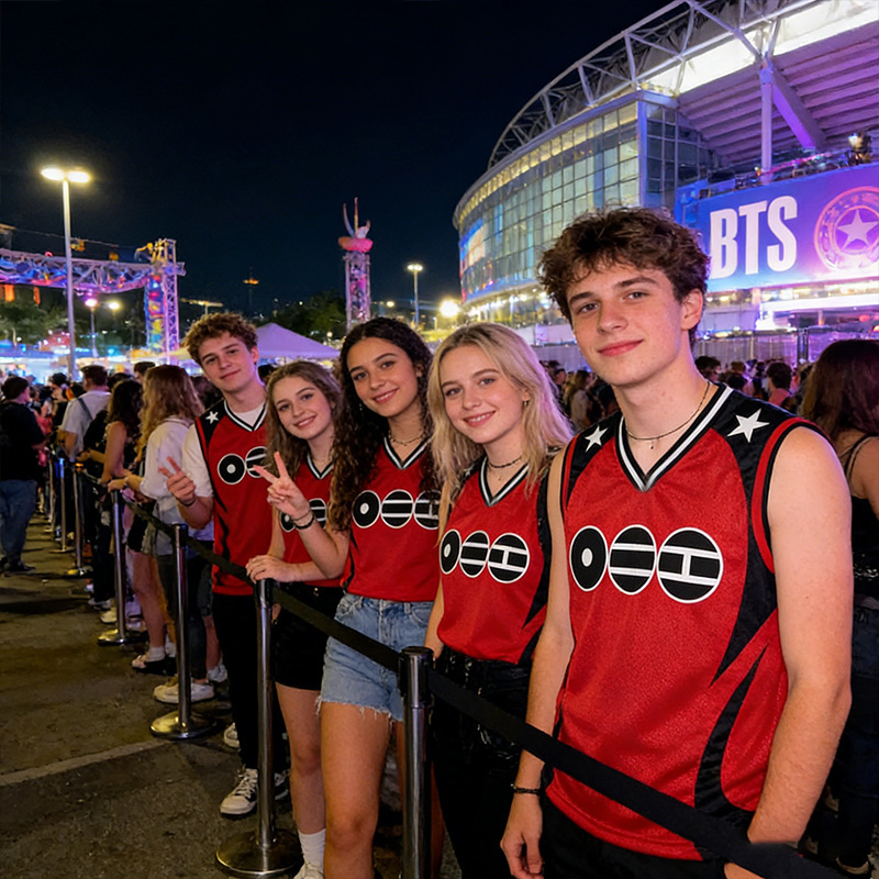 Personalized K-Pop Tank Top Jersey Concert Basketball Tank Top World Jersey Tour For Fans