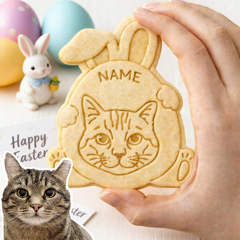 Personalized Face Cookie Easter Cutter from Photo Personalized Gift for Son Kids Gifts Pet Lover Gifts Kids Easter Gifts