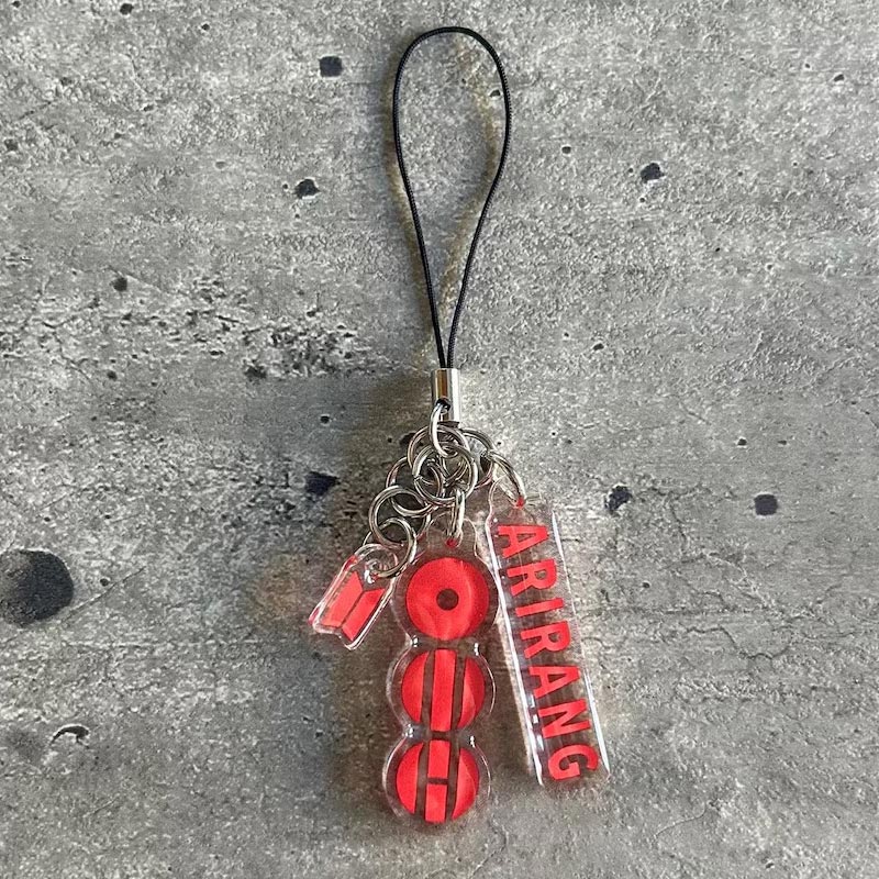 Personalized Acrylic Phone Lightstick Charm K-Pop Arirang Acrylic Keychain for Fans