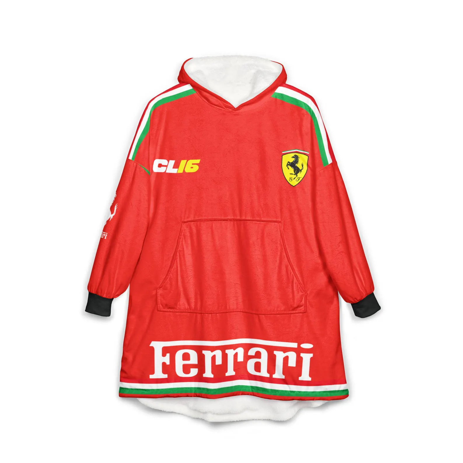 Race Fan Inspired Oversized Hoodie Blanket, All Over Print Wearable Throw Blanket, Multi Racing Graphic Designs, Gift for f1 Lovers