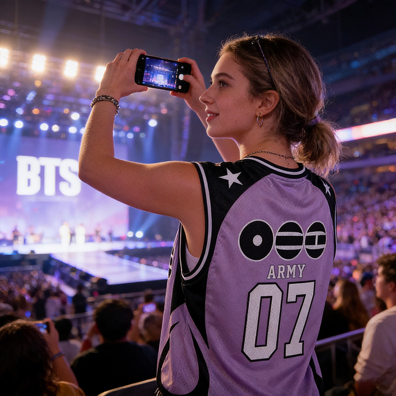 Personalized K-Pop Basketball Tank Top Jersey Concert Basketball Tank Top World Jersey Tour For Army